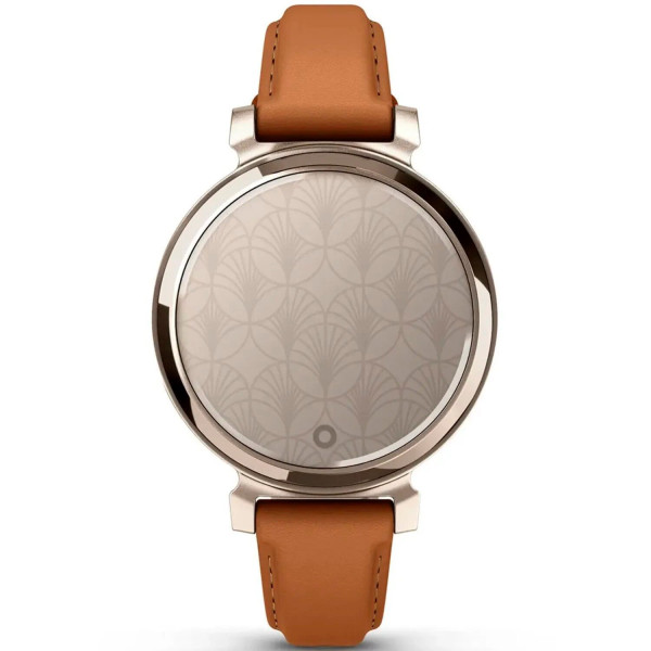 Смарт-часы Garmin Lily 2 Classic кремово-золотистые, светло-коричневый кожаный ремешок