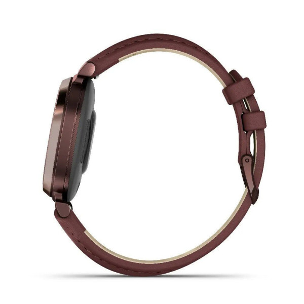 Смарт-часы Garmin Lily 2 Classic, темная бронза, кожаный ремешок цвета шелковицы