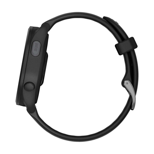 Garmin Forerunner 165 Smartwatch, Black/Slate Gray Silicone Band