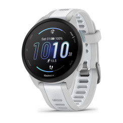 Garmin Forerunner 165 Smartwatch, Misty Gray/Stone White Silicone Band