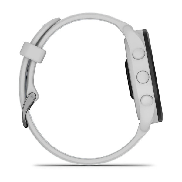 Смарт-часы Garmin Forerunner 165, силиконовый ремешок цвета туманно-серый/белый камень