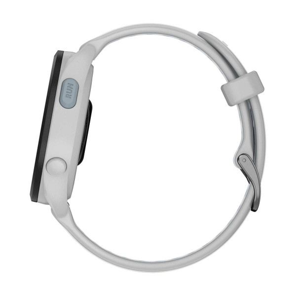 Смарт-часы Garmin Forerunner 165, силиконовый ремешок цвета туманно-серый/белый камень
