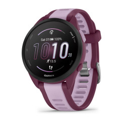 Garmin Forerunner 165 Music Smartwatch, Berry-Purple Silicone Strap