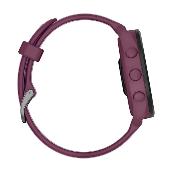 Смарт-часы Garmin Forerunner 165 Music, силиконовый ремешок ягодно-сиреневый