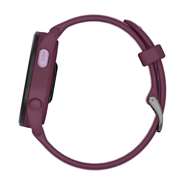 Смарт-часы Garmin Forerunner 165 Music, силиконовый ремешок ягодно-сиреневый