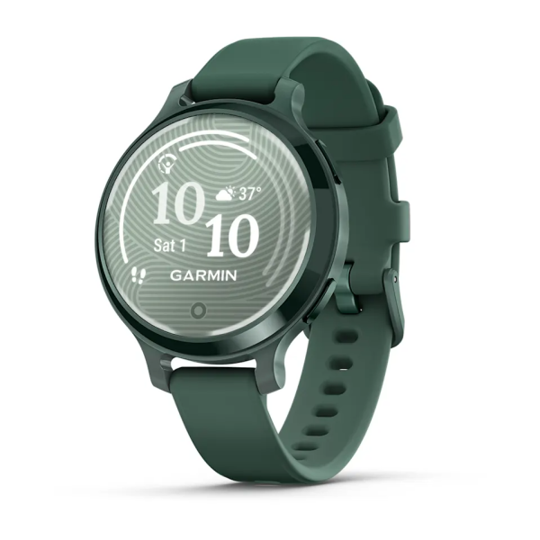 Смарт-часы Garmin Lily 2 Active яшмово-зеленые с зеленым силиконовым ремешком