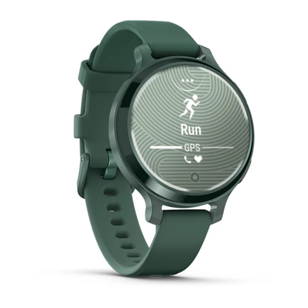 Смарт-часы Garmin Lily 2 Active яшмово-зеленые с зеленым силиконовым ремешком