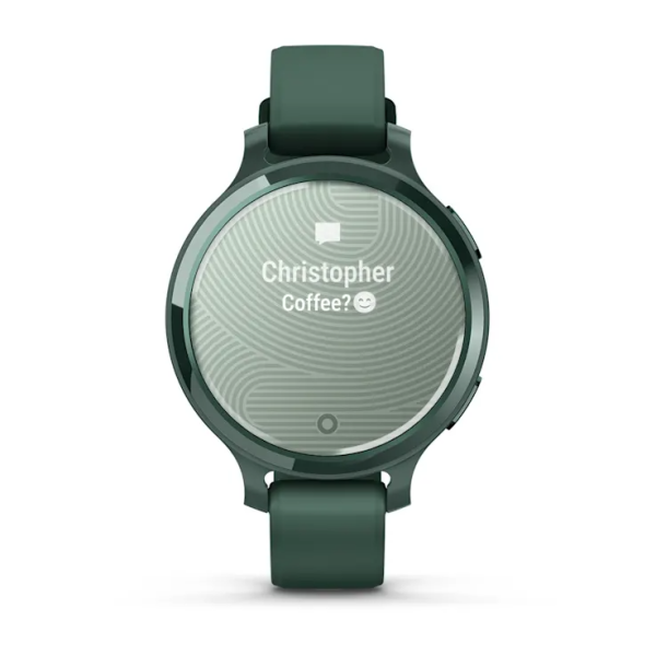 Смарт-часы Garmin Lily 2 Active яшмово-зеленые с зеленым силиконовым ремешком