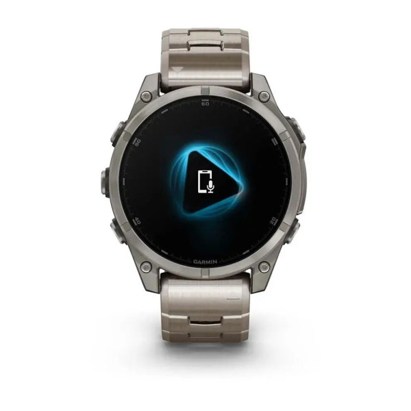 Смарт-часы Garmin Fenix 8 – 47 мм, AMOLED Sapphire, титановые с титановым браслетом