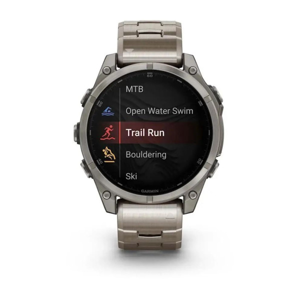 Смарт-часы Garmin Fenix 8 – 47 мм, AMOLED Sapphire, титановые с титановым браслетом