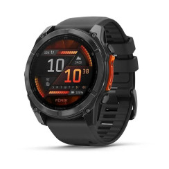 Garmin Fenix ​​8 Smartwatch - 51mm AMOLED, Slate Gray with Black Silicone Strap