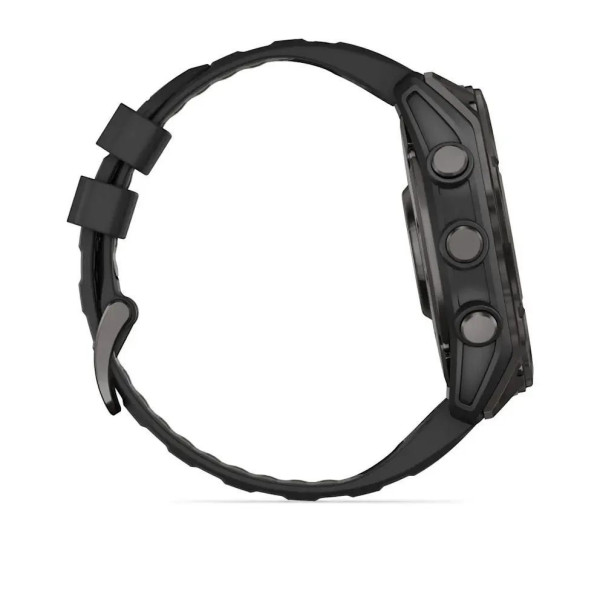 Смарт-часы Garmin Fenix 8 – 51 мм, AMOLED, сланцево-серые с черным силиконовым ремешком
