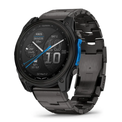 Смарт-годинник Garmin D2 Mach 2 (51 мм) титановий Carbon Gray DLC з вентильованим титановим браслетом