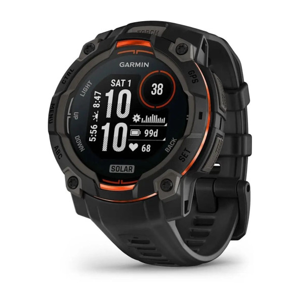 Смарт-годинник Garmin Instinct 3 (45 мм) Solar чорний