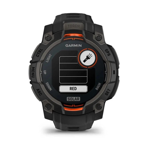 Смарт-годинник Garmin Instinct 3 (45 мм) Solar чорний