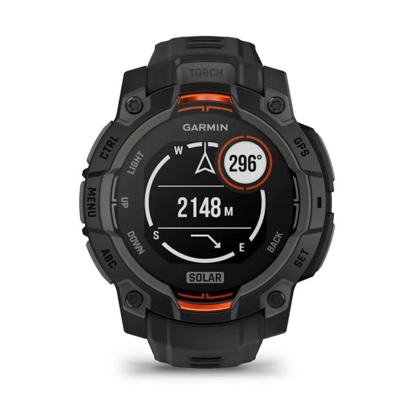 Смарт-годинник Garmin Instinct 3 (45 мм) Solar чорний