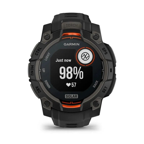 Смарт-годинник Garmin Instinct 3 (45 мм) Solar чорний