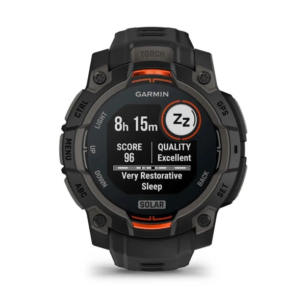 Смарт-годинник Garmin Instinct 3 (45 мм) Solar чорний