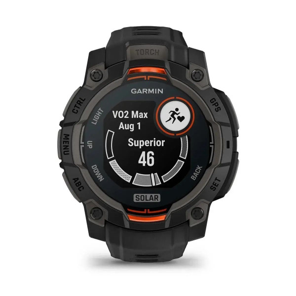 Смарт-годинник Garmin Instinct 3 (45 мм) Solar чорний