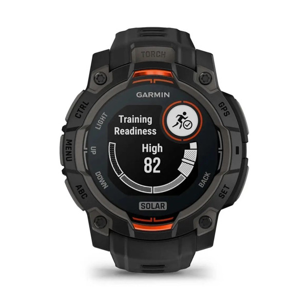 Смарт-годинник Garmin Instinct 3 (45 мм) Solar чорний