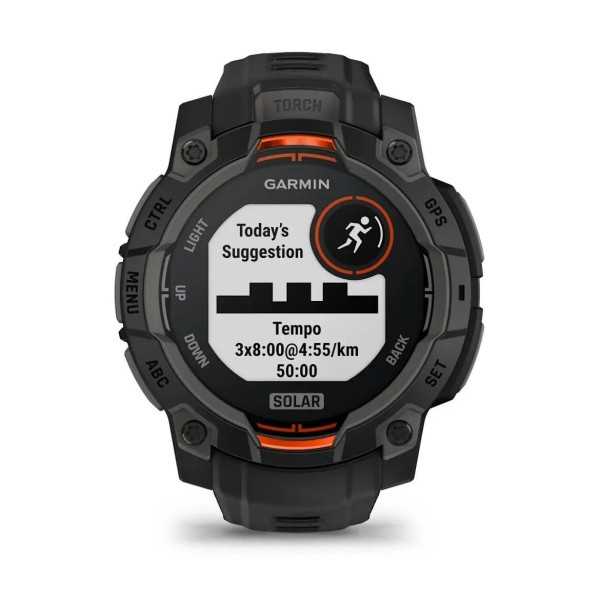 Смарт-годинник Garmin Instinct 3 (45 мм) Solar чорний