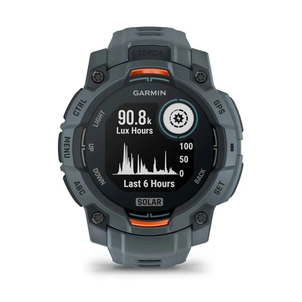 Смарт-годинник Garmin Instinct 3 (45 мм) Solar сутінкового кольору