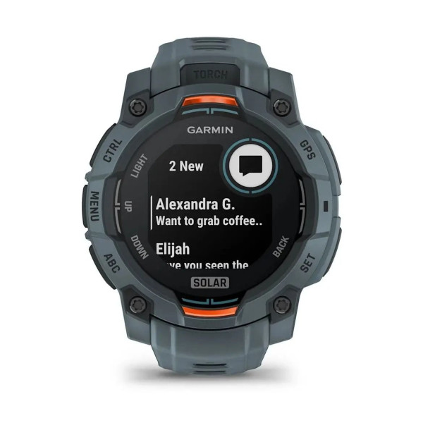 Смарт-годинник Garmin Instinct 3 (45 мм) Solar сутінкового кольору