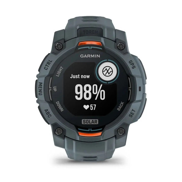 Смарт-годинник Garmin Instinct 3 (45 мм) Solar сутінкового кольору