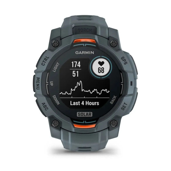 Смарт-годинник Garmin Instinct 3 (45 мм) Solar сутінкового кольору