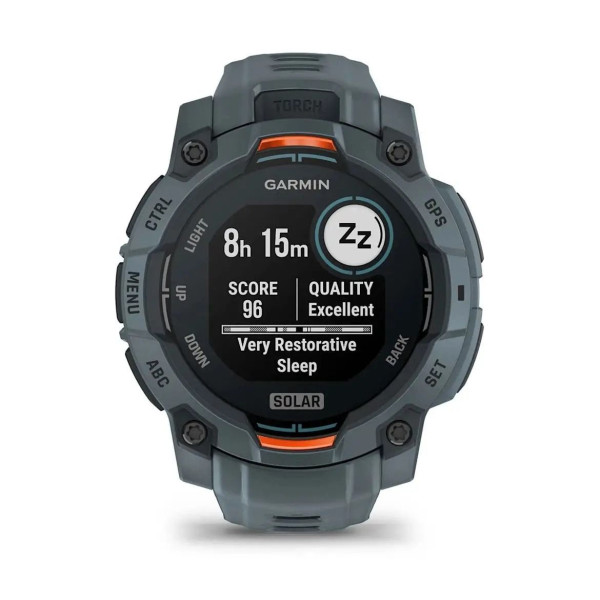 Смарт-годинник Garmin Instinct 3 (45 мм) Solar сутінкового кольору