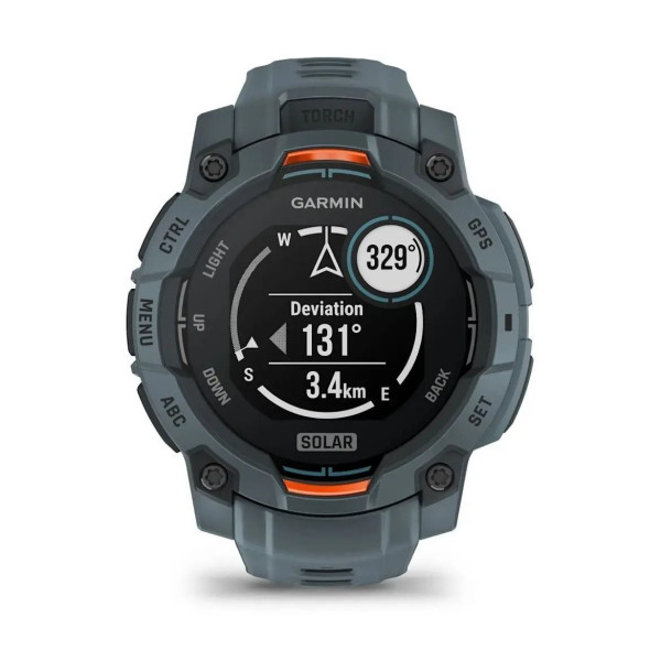 Смарт-годинник Garmin Instinct 3 (45 мм) Solar сутінкового кольору