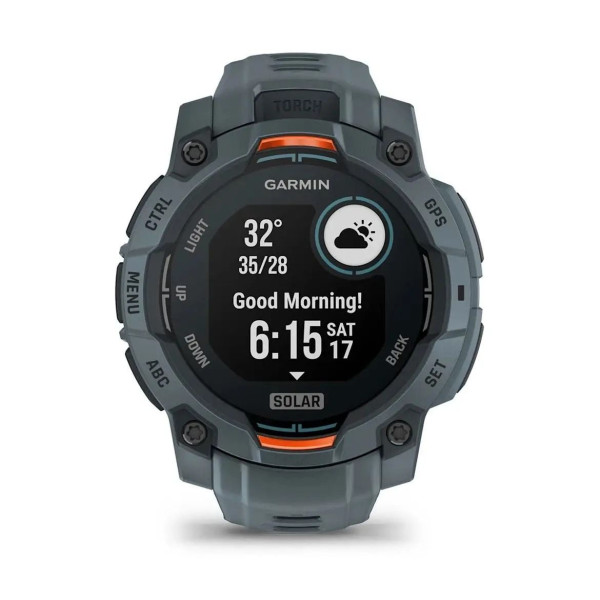 Смарт-годинник Garmin Instinct 3 (45 мм) Solar сутінкового кольору