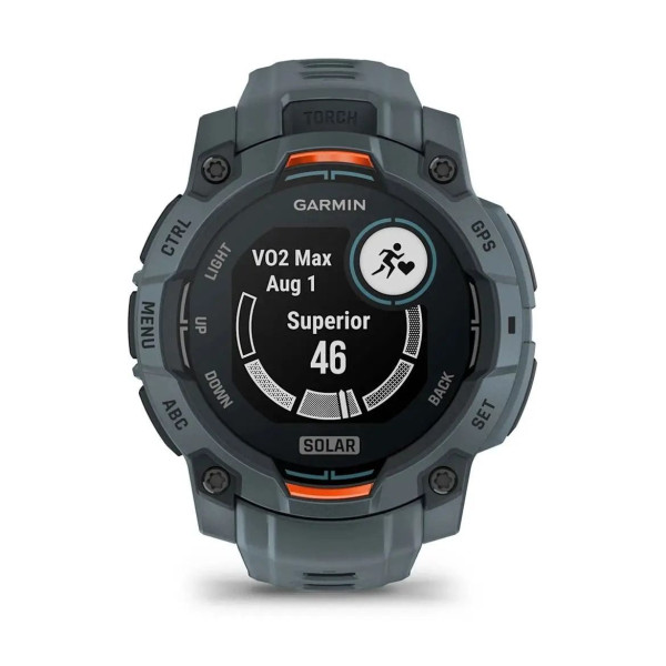 Смарт-годинник Garmin Instinct 3 (45 мм) Solar сутінкового кольору