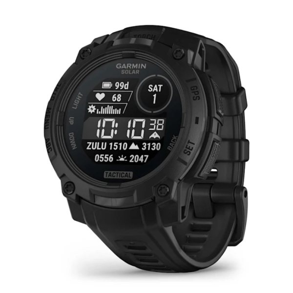 Смарт-годинник Garmin Instinct 3 (45 мм) Solar Tactical Edition чорний