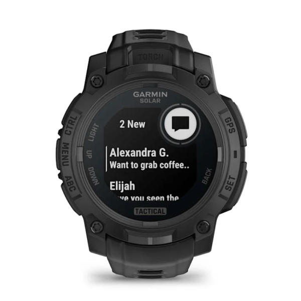 Смарт-годинник Garmin Instinct 3 (45 мм) Solar Tactical Edition чорний