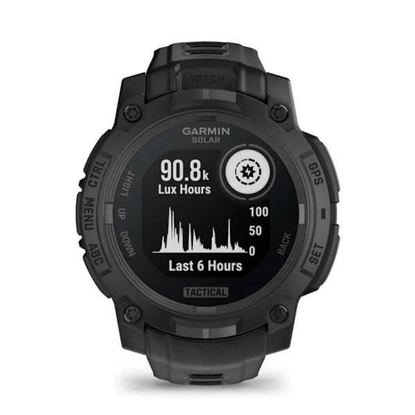 Смарт-годинник Garmin Instinct 3 (45 мм) Solar Tactical Edition чорний
