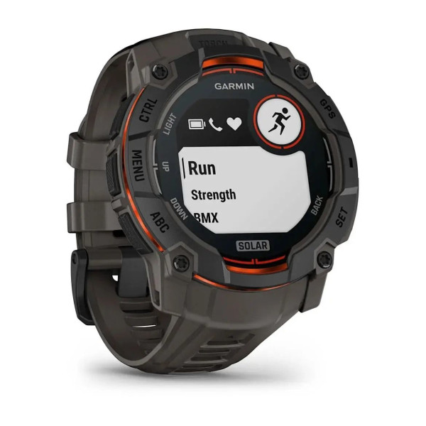 Garmin Instinct 3 (50mm) Solar Smartwatch - Black/Charcoal