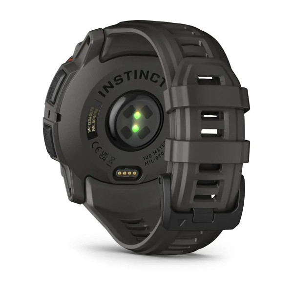 Garmin Instinct 3 (50mm) Solar Smartwatch - Black/Charcoal