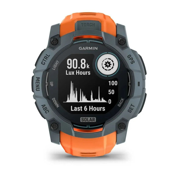 Garmin Instinct 3 (50mm) Solar Smartwatch, Twilight/Sunny