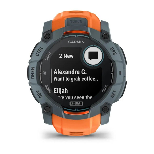 Garmin Instinct 3 (50mm) Solar Smartwatch, Twilight/Sunny