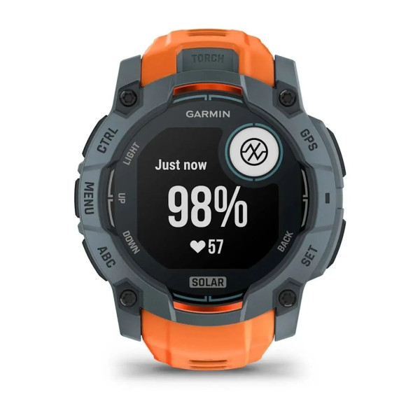 Garmin Instinct 3 (50mm) Solar Smartwatch, Twilight/Sunny