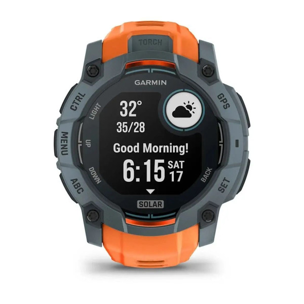 Garmin Instinct 3 (50mm) Solar Smartwatch, Twilight/Sunny