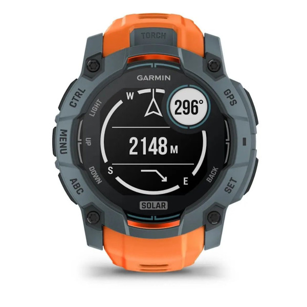 Garmin Instinct 3 (50mm) Solar Smartwatch, Twilight/Sunny