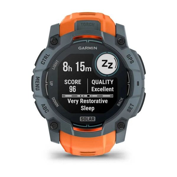 Garmin Instinct 3 (50mm) Solar Smartwatch, Twilight/Sunny