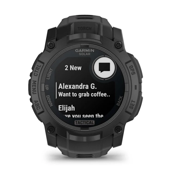 Garmin Instinct 3 (50mm) Solar Tactical Edition Smartwatch (Black)