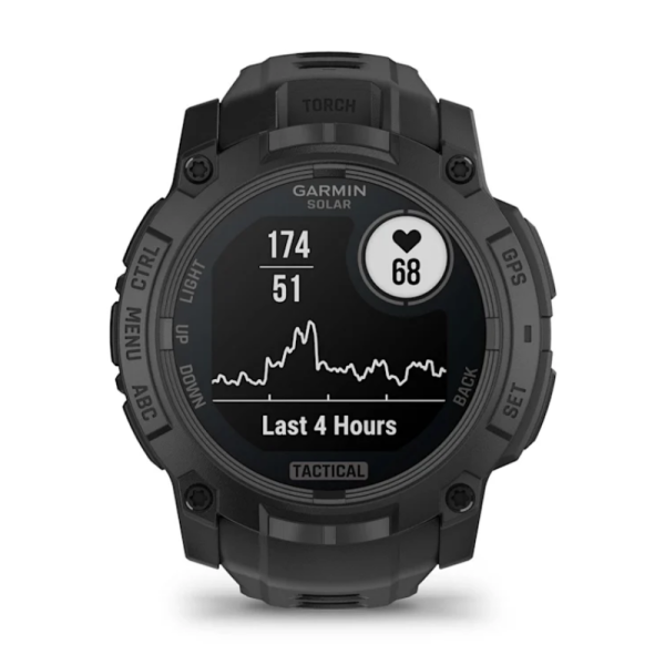 Garmin Instinct 3 (50mm) Solar Tactical Edition Smartwatch (Black)