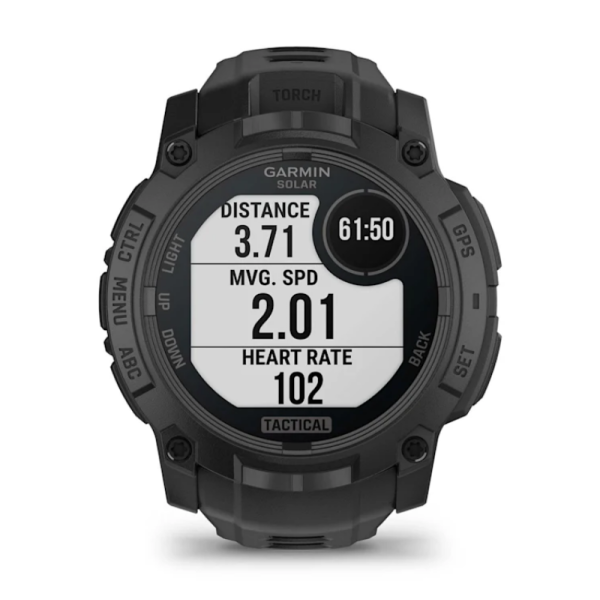 Garmin Instinct 3 (50mm) Solar Tactical Edition Smartwatch (Black)