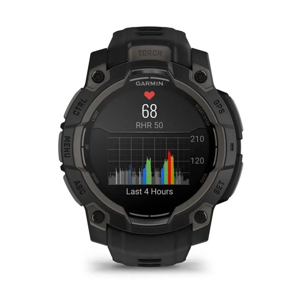 Смарт-годинник Garmin Instinct 3 (45 мм) AMOLED чорний