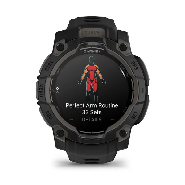 Смарт-годинник Garmin Instinct 3 (45 мм) AMOLED чорний