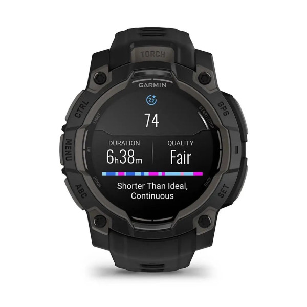 Смарт-годинник Garmin Instinct 3 (45 мм) AMOLED чорний